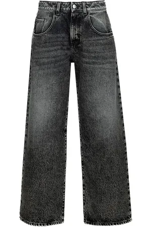 Icon Denim Jeans, Dame, Sort, W30, Denim, Wide Jeans