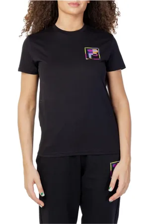 Fila Top, Dame, Blå, L, Blå ensfarvet damet-shirt