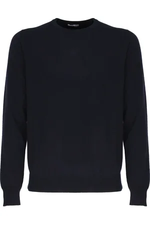 Malo Sweathshirts & Hoodies, Herre, Sort, 2XL, Sort Letvægts Crew Neck Sweater