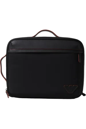 Giorgio Armani Taske, Herre, Sort, ONE SIZE, Uld, Messenger Taske
