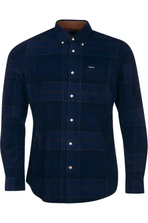 Barbour Skjorte, Herre, Blå, 2XL, Uld, Moderne Skjorter