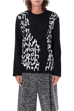 Comme des Garçons Sweathshirts & Hoodies, Herre, Sort, S, Bomuld, Langærmet T-shirt