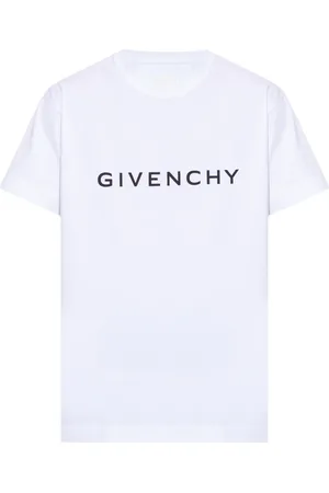 Givenchy Top, Herre, Hvid, L, Bomuld, T-shirt med logo