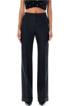 Serafini Bukser, Dame, Sort, S, Polyester, Slim Flared Bukser