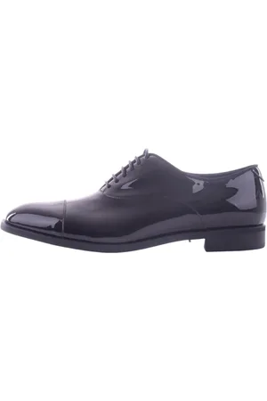 Emporio Armani Sko, Herre, Sort, 43 1/2 EU, Sorte flade sko til kvinder