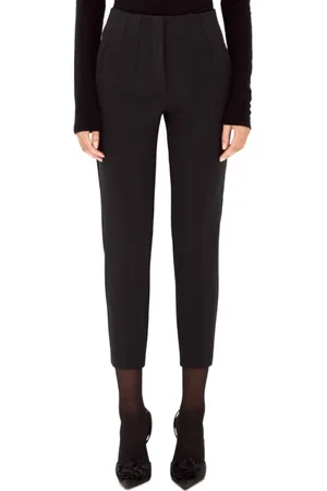 Blugirl Bukser, Dame, Sort, L, Uld, Sort Crepe Bukser