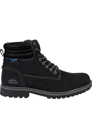 GAS Sko, Herre, Sort, 40 EU, Uld, Lace-up Støvler