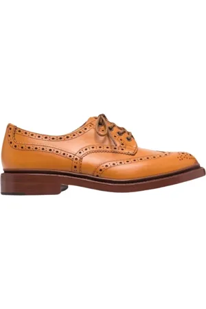 TRICKERS Sko, Herre, Brun, 42 EU, Læder, Herresko Bourton Brogues