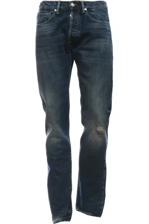 Nine In The Morning Jeans, Herre, Blå, W34, Bomuld, Tappared Morgenstil