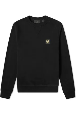 Belstaff Sweathshirts & Hoodies, Herre, Sort, L, Bomuld, Klassisk Sort Bomuldssweatshirt