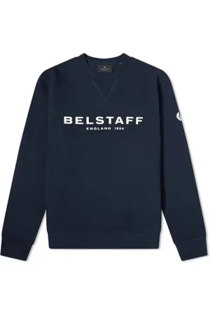 Belstaff Sweathshirts & Hoodies, Herre, Blå, M, Bomuld, 1924 Mørk Blæk Off White Sweatshirt