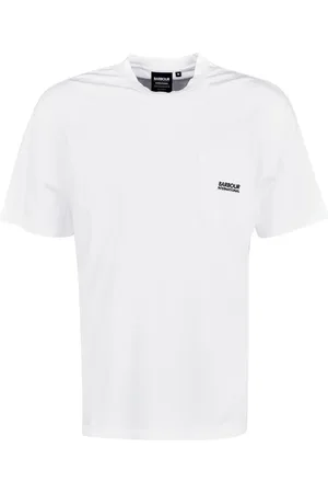 Barbour Top, Herre, Hvid, M, Bomuld, Klassisk Radok Lomme T-Shirt