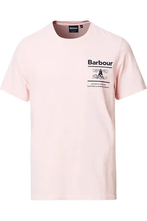 Barbour Top, Herre, Lyserød, L, Bomuld, Nautisk-inspireret Bomuld T-Shirt