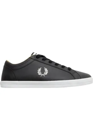 Fred Perry Sko, Herre, Sort, 41 EU, Læder, Baseline Læder Sneakers