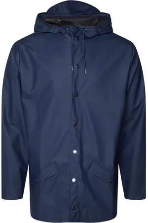 Rains Jakke, Dame, Blå, XS/S, Polyester, Moderne Unisex Vandtæt Jakke