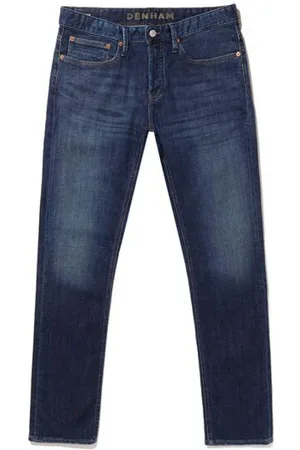 Denham Jeans, Herre, Blå, W34 L34, Denim, Klassiske Herre Slimfit Jeans