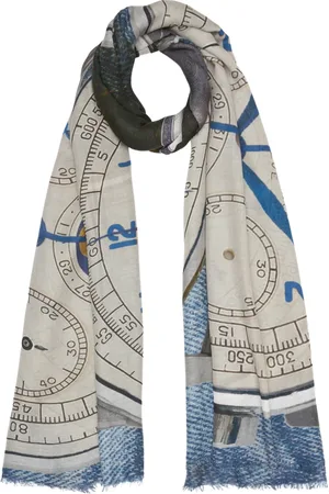 Faliero Sarti Tilbehør, Dame, Flerfarvet, ONE SIZE, Læder, Modal-Cashmere Tørklæder