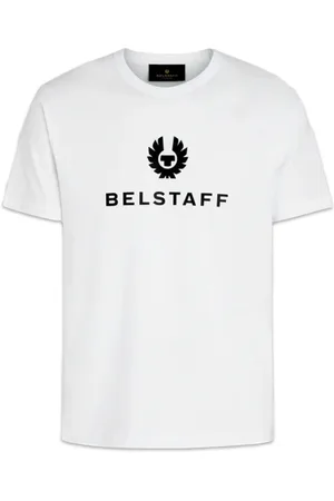 Belstaff Top, Herre, Hvid, XL, Bomuld, Phoenix Logo Bomuld T-Shirt