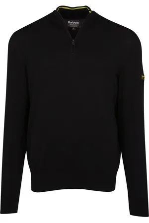 Barbour Sweathshirts & Hoodies, Herre, Sort, XL, Bomuld, Bomuld Half Zip Sweater