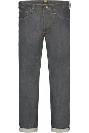 Lee Jeans, Herre, Blå, W36, Bomuld, Premium Standard Fit Jeans med japansk kantbånd og genbrugsstof