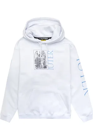 IUTER Sweathshirts & Hoodies, Herre, Hvid, L, Hvid Cruel World Hættetrøje