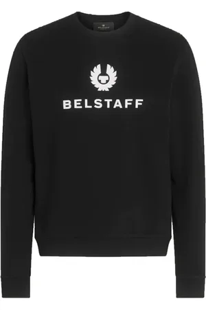 Belstaff Sweathshirts & Hoodies, Herre, Sort, M, Bomuld, Signature Crewneck Sweatshirt i Sort