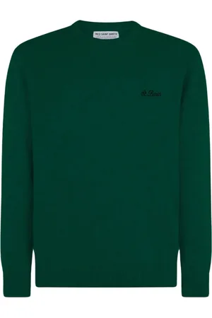 MC2 SAINT BARTH Strik, Herre, Grøn, XL, Klassisk Rund-Hals Sweater