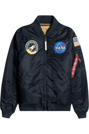 Alpha Industries Jakke, Herre, Blå, XL, Uld, Nasa Ma-1 VF Zipped Jacket