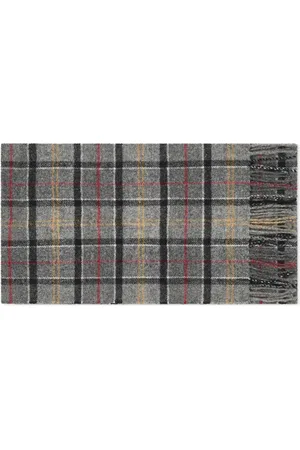 Barbour Tilbehør, Herre, Grå, ONE SIZE, Uld, Klassisk Tartan Lammeuldsskærf