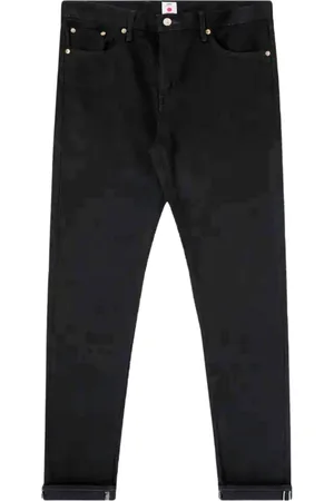 Edwin Jeans, Herre, Sort, W34 L32, Denim, Slim Tapered Kaihara Selvage Sort Jeans