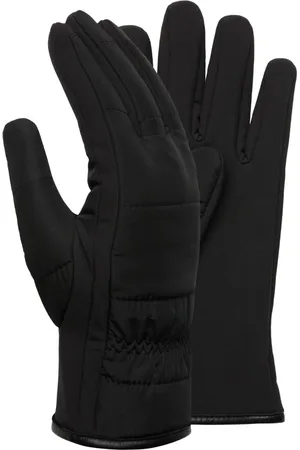 Boggi Milano Tilbehør, Herre, Sort, L/XL, Quiltede handsker af teknisk stof