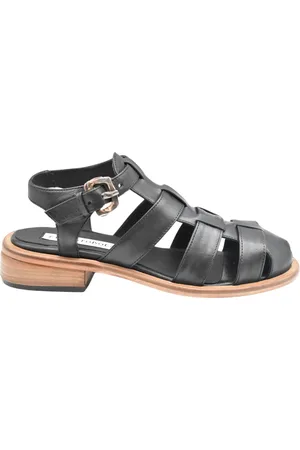 ERNESTO DOLANI Sko, Dame, Sort, 37 EU, Læder, Flade sandaler