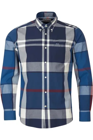 Barbour Skjorte, Herre, Flerfarvet, S, Bomuld, Skjorte Sommer Navy