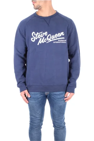 Barbour Sweathshirts & Hoodies, Herre, Blå, S, Bomuld, Blå Sweaters med Logo foran