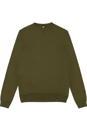 Colmar Sweathshirts & Hoodies, Herre, Grøn, M, Uld, Grøn Uld Crew Neck Sweater