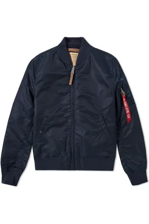 Alpha Industries Jakke, Herre, Blå, XL, Uld, Ma-1 VF 59 Flyverjakke - Rep. Blå