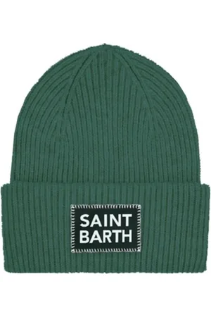 MC2 SAINT BARTH Tilbehør, Herre, Grøn, ONE SIZE, Uld, Strikket hue - Stilfuld og varm