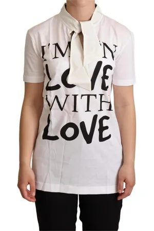 Dolce & Gabbana Top, Dame, Hvid, XS, Bomuld, Hvid Bomuldssilke I