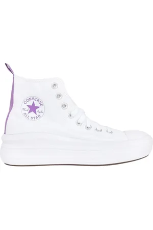 Converse Sko, Dame, Hvid, 38 EU, Uld, Hvide Høje Sneakers i Lærred