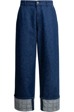 J.W.Anderson Jeans, Herre, Blå, M, Denim, Blå denim jeans med logo detalje