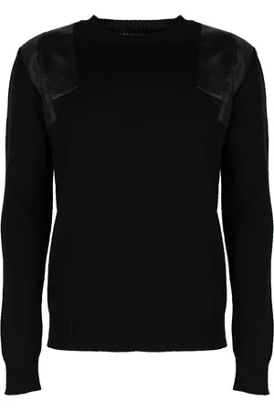Les Hommes Strik, Herre, Sort, L, Uld, Sweater