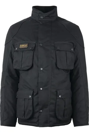 Barbour Jakke, Herre, Sort, XL, Bomuld, Vinter Lockseam Voksjakke
