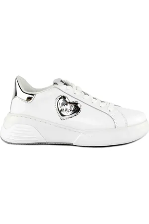 Moschino Sko, Dame, Hvid, 36 EU, Uld, Hvide Sneakers