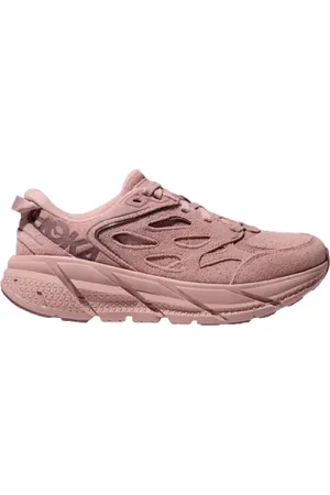 Hoka One One Sko, Dame, Lyserød, 40 2/3 EU, Suede, Clifton Suede Løbesko