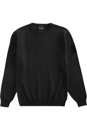 OUTHERE Sweathshirts & Hoodies, Herre, Sort, XL, Sort Rund Hals Jersey