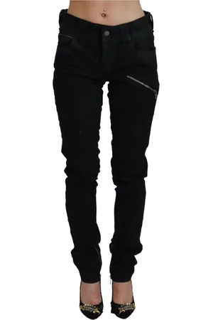 John Galliano Bukser, Dame, Sort, W28, Bomuld, Sort Skinny Jeans