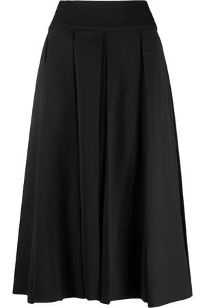 Patou Nederdel, Dame, Sort, M, Uld, Sort uldblandet A-line nederdel