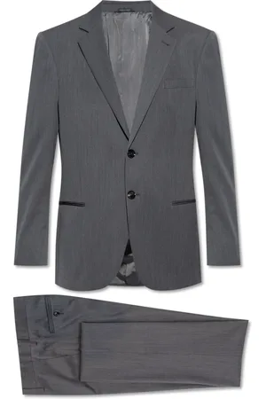 Giorgio Armani Jakkesæt, Herre, Grå, 3XL, Uld, Ulddragt