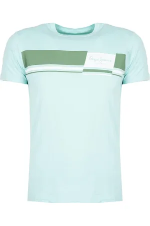 Pepe Jeans Top, Herre, Blå, M, Uld, Herre T-shirt med stilfuldt print