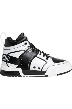 Moschino Sko, Herre, Flerfarvet, 41 EU, Uld, Multifarvet High-top Sneakers